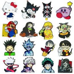 Brooches Figure Pins Japanese Anime Brooch Funny Game Enamel Pin Cute Backpack Clothing Badges Fashion Jewellery Accessories