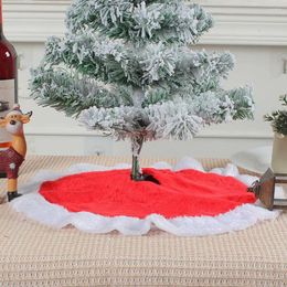 Christmas Decorations Party Accessories Easy Instal Tree Skirt Super Soft Mini Classic Colour Design For Wear Resistance