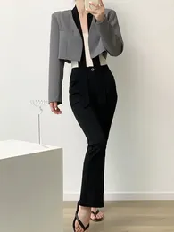 Women's Suits 2024 Spring Autumn Women Suit Coat Ribbon Short Cardigan Long Sleeve Commuter Top Office Casual