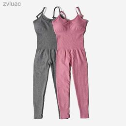 Yoga Outfit Women's Tracksuits Seamless Yoga Tracksuit Set for Women Fitness Jumpsuits Workout Rompers Sportswear Gym Set Workout Clothes YQ240115