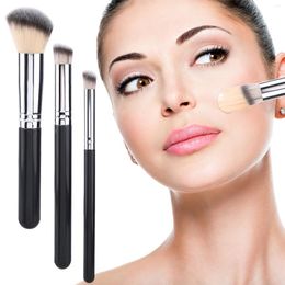 Makeup Brushes 3pcs Portable Stippling Tool Blending Liquid Fluid Foundation Home Salon Face Cosmetic Professional Concealer Brush Blush