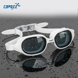 COPOZZ Swimming Goggles Myopia 0 -1.5 to -7 Men Women Anti fog UV Waterproof Swimming Glasses Diopter Swim Eyewear 240111