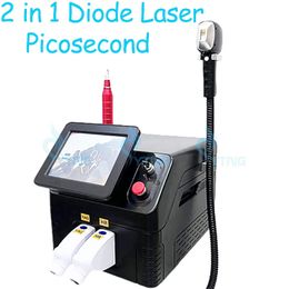 Laser Epilator Diode Laser Hair Removal Skin Rejuvenation Picosecond Q Switch Nd Yag Laser Pigmentation Tattoo Removal