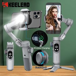 Professional 3 Axis Phone Gimbal Stabiliser for Smartphone 14 13 12 Pro Max Xs Galaxy S21 onePlus 240111
