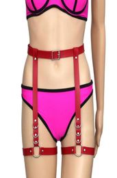 Sexy Women PU Leather Waist Leg Thigh Suspenders Garter Belt Strap Body Leg Ring Belt Gothic Strap Waist Thigh Suspenders4683196