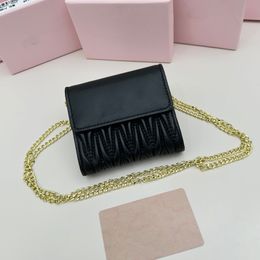 designer wallet purse black bag Fashion Purses Mini Bag With box dust flip-top design zippers real leather hand bags women top quality luxurys designers card holder