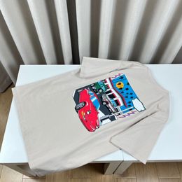 Summer Vintage Car Tee T shirt Europe Oversize Hip Hop Men Casual US Size Tshirt Premium Version 24ss Jan 12