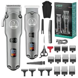 Professional Combo Kits Hair Clipper Electric Powerful Hair Trimmer For Men Rechargeable Cordless Haircut Machine Lithium Ion 240111