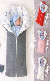 TELOTUNY Newborn Baby Knit Sleep Bags Stroller Wrap Swaddle Sleeping Bag Warm Crochet Knitted Sleep Sack Winter Blanket ZN123421860