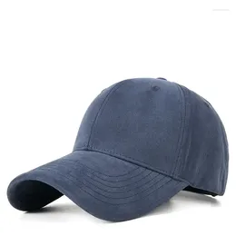 Ball Caps 2024 Adult Cotton Wash Old Hard Top Baseball Men And Women Solid Plus Size Sport Hats 55-60cm 60-65cm