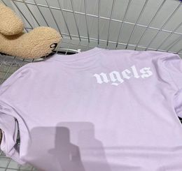 Baby Designer Kid Tshirts Summer Girls Boys Fashion Tees Children Kids Casual Tops Trendy Bear Printed T Shirts Purple white Colo9377909