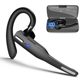 Headphones NEW 2022 Bluetooth Business Earphone Wireless Earbuds Single Handsfree For Driving HD Call Headphone Microphone Business Headset