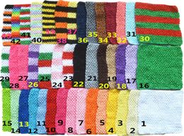 9inch Baby Girl Elastic Chest Wrap Infant Waffle Crochet Headband Baby Rayon Tutu Tube Tops Girl Hairband 23cm x 20cm 43 colors5865120