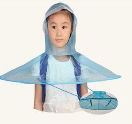 Portable Foldable Headwear UFO Hands Hat Umbrella Cap for Kids9296433