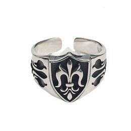 Designer CH Cross Chromes Brand Ring for Men Unisex Men's Fashion Card Silver Adjustable Opening Heart Jewelry Classic Rings Lover Gifts New 2024 BAN5
