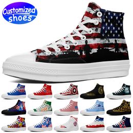 Customized shoes skateboard shoes star lovers 1906 New high cut Retro casual shoes men women shoes outdoor sneaker the Old Glory big size eur 35-49