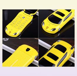 Newmind F15 177quot Flip Car Shaped Mini Mobile Phone Dual SIM Card LED Light FM Radio Bluetooth LED 1500mAh Cell phones4037621