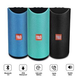 Speakers Hot Sell TG113 10W Outdoor Portable Column Wireless Bluetoothcompatible Speaker USB TF FM Radio Music Stereo Subwoofer For PC