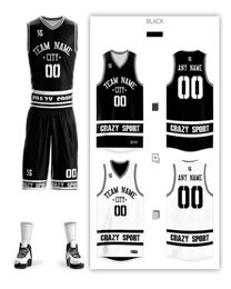 Fans Tops Tees New Adult kids Doublesided ball suit training jersey set blank college tracksuits breathable basketball jerseys uniforms customiz14773 J240309