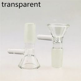 Hookahs Bong Bowls14mm Laboratory Clear Glass Borosilicate Handle Funnel Type Bowl Chemistry Tool