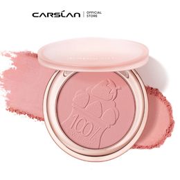 CARSLAN 6 Colours Sweet Face Blush Palette Velvet Matte Light Shimmer Blusher Natural Cheek Contour Tint Peach Pink Rouge 240111