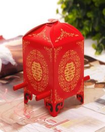 Cheap bridal sedan chair wedding candy boxes favours decorations party supply gift boxes 100pcs lot 9459857