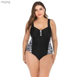 Women's Swimwear Sexy Leopard Large Plus Size 5XL Women One Piece Swimsuit For Fat Lady Beach Bathing Swiming Suits Biquini Female YQ240112