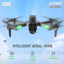 Drones 3-axis gimbal Optical Flow Hover GPS Positioning dron profesional best selling professional drone A380 drone with 8K camera