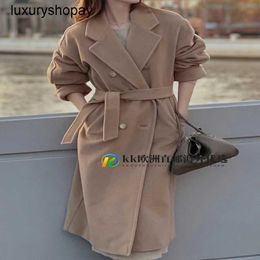 Maxmaras Womens Cashmere Coats Wrap Coat Camel Hair Wool Purchase Maxmaras101801 Cashmere Coat Classic New Double Breasted Wool Long Style