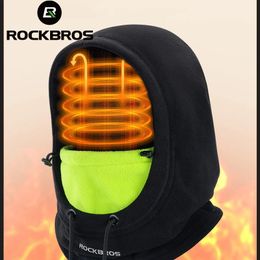 ROCKBROS Cycling Scarf Winter Riding Cap Skiing Windproof Breathable Mask Balaclava Full Face Headwear Warm Hat Outdoor Mask 240112