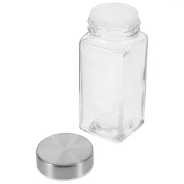 Dinnerware Sets 120ml Pepper Shakers Clear Glass Condiment Container Salt Storage Bottles