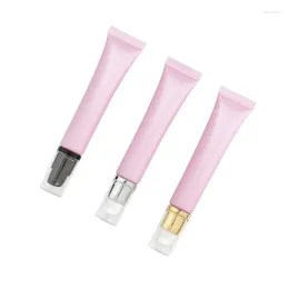 Storage Bottles 20ml Cosmetic Soft Tubes Lipblam Massage Head Water Drip Cover Essence Eye Cream Lipstick Sub Bottle Mini Refillable