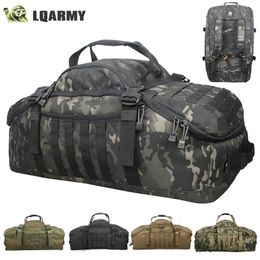 LQARMY 40L 60L 80L Men Army Sport Gym Bag Military Tactical Waterproof Backpack Molle Camping Backpacks Sports Travel Bags 240111