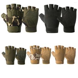 Cycling Gloves 1 Pair Anti-slip Half-finger Breathable Glove Outdoor Sports