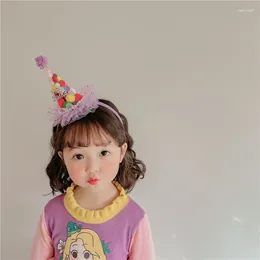 Hair Accessories Cute Children's Birthday HeadwearHair HoopsFemale Internet CelebrityKorean High EndWestern Fashionable Headwear