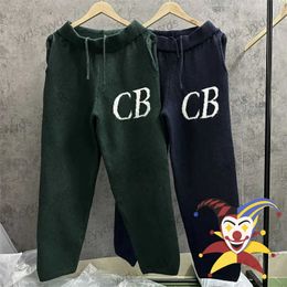 Men's Pants CB Jacquard Drawstring Pants Men Women Best Quality Cole Buxton Knit Sweatpants T240112