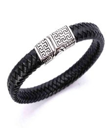 Palindrome Jewellery punk rock style bracelet carved palindrome buckle leather men039s Bracelet95344272822660