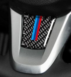 For Bmw Z4 Carbon Fibre Modification Car Interior Stickers Steering Wheel M Stripe Emblem Stickers Car Styling for E89 200920157866432