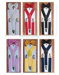 WholeTop Quality NEW Elastic Suspender and Bow Tie Sets belt for Boys Girls Kids 7563821