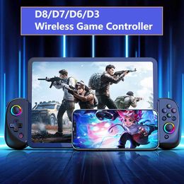 Game Controllers Joysticks D8/D7/D6/D3 Bluetooth5.2 Telescopic Game Controller Joystick Gamepad with Turbo/6-axis Gyro/Vibration For Android/Switch /P4/PC