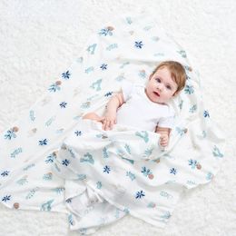 Blankets Muslin Swaddle Blanket Cotton Baby Swaddles Born Bath Gauze Infant Wrap Sleep Sack Stroller Cover Play Mat