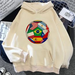 Women's Hoodies Brazil Women Harajuku Graphic Hood Female Sweatshirts