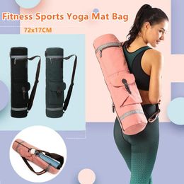 Mats 1Pc Portable Outdoor Yoga Mat Bag Gym Fitness Exercise Dance Pilates Pad Storage Carry Sack