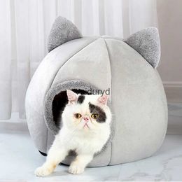 kennels pens Pet Tent Cave Bed for Cats Small Dogs Self-Warming Cat Hut Comfortable Sleepingvaiduryd