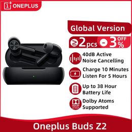 Earphones Global Version Oneplus Buds Z2 TWS Wireless Earphone Bluetooth 5.2 Active Noise Cancelling Wireless Headphones For Oneplus 10Pro