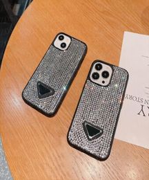 Luxury Triangle P Cell Phone Cases for iPhone 13 13pro 12 Mini 12pro 11 Pro Max X Xs Max Xr 8 7 Plus Rhine Store Bling Glitter Cas6565854