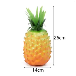 Decorative Flowers Home Artificial Pineapple Decoration Prop Shop Showcase Party Adornment Ornament Fake For Kitchen Plastic Fruit