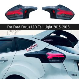 For Ford Focus LED Tail Light 15-18 Car Accessories Brake Reverse Parking Running Taillight Assembly Streamer Turn Signal Indicator