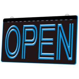 Led Neon Sign Ls0004 Light Open Overnight Shop Bar Pub Club 3D Engraving Wholesale Retail Drop Delivery Lights Lighting Holiday Dhe8S