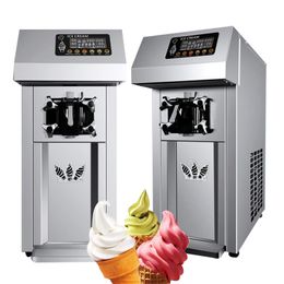 Hot-selling high-quality frozen Yoghourt High Output Desktop ice cream machine 2+1 mixed Flavour stainless steel material has a longer service life